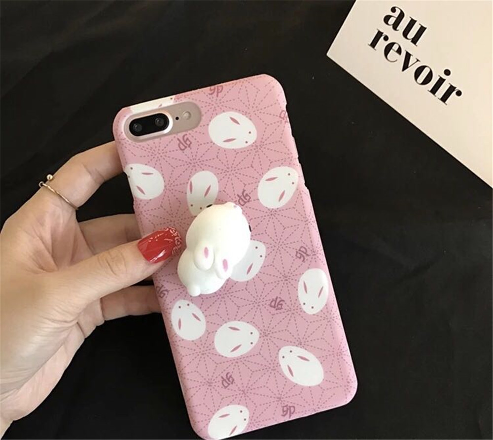3D Lovely Rabbit Silicone Case TPU Case For iPhone 7 Plus