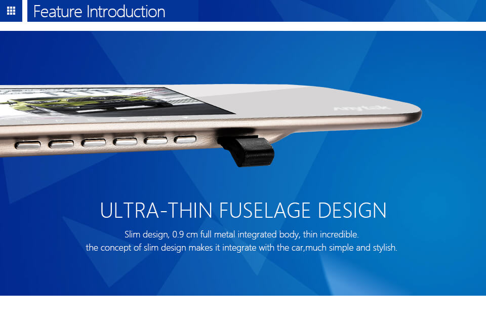 Anytek A80 5.0" Car DVR Dual Lens 1080P Car Dashboard Camera with 170 Wide Angle Front and Rear DVR HD Night Mode - Gray