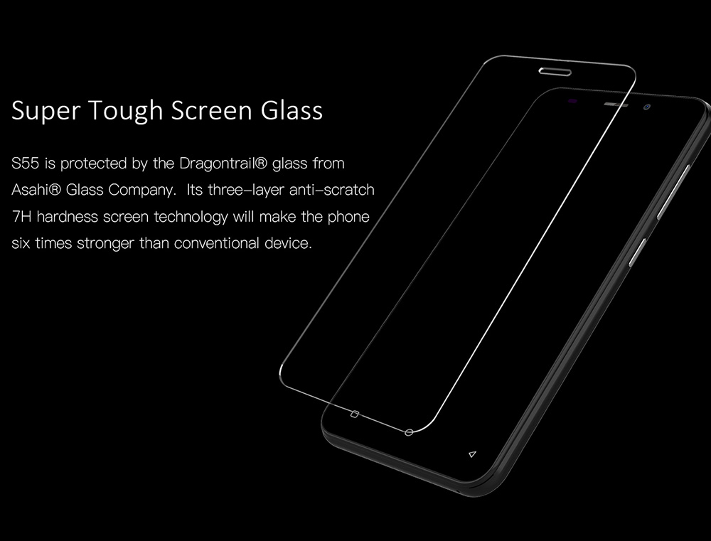 [HK Stock]Gretel S55 5.5 Inch HD Screen Smartphone Dual Rear Camera 16GB 8.0MP Cam MT6580A Quad Core Android 7.0 Touch ID 2600mAh - Black