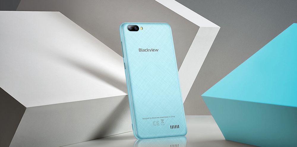 [HK Stock]Blackview A7 5.0 Inch Smartphone HD Screen Dual Rear Camera 8GB MT6580A Quad core Android 7.0 2800mAh - White