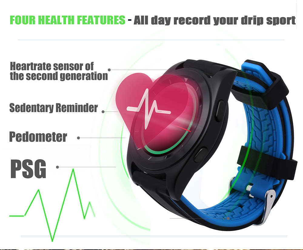 NO.1 G6 (EU/US Languages) Bluetooth 4.0 Smart Watch MTK2502 Heart Rate Monitor Sports Fiteness Tracker for Android iOS (TPU Strap) - Silver
