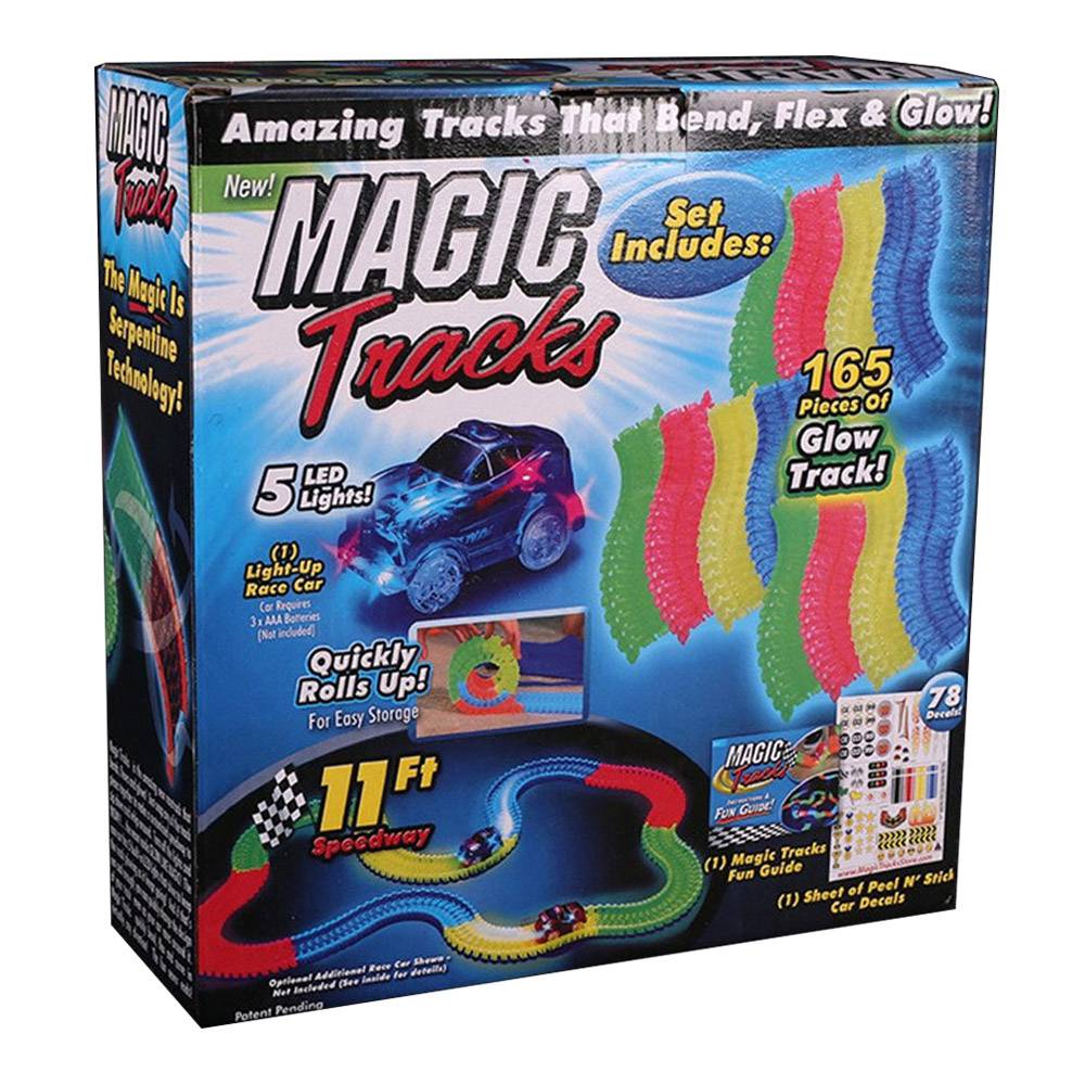 Magic Tracks Led Racing Car Assembly Toy 220pcs Race Track + 1pc LED Car