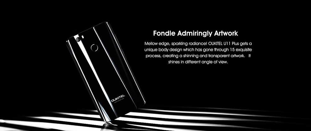 [HK Stock]Oukitel U11 Plus 5.7 Inch Smartphone FHD Screen 4GB RAM 64GB ROM MT6750T Octa Core 13.0MP Cam Android 7.0 Touch ID 3700mAh - Blue
