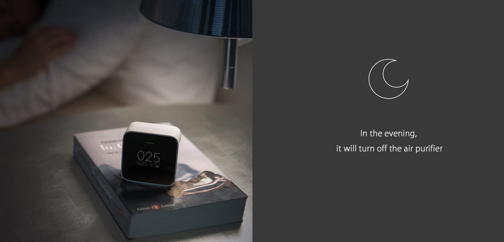 Xiaomi Mijia Smart Air Quality Monitor PM 2.5 Detector OLED Display Portable APP Control Air Quality Tester -Black