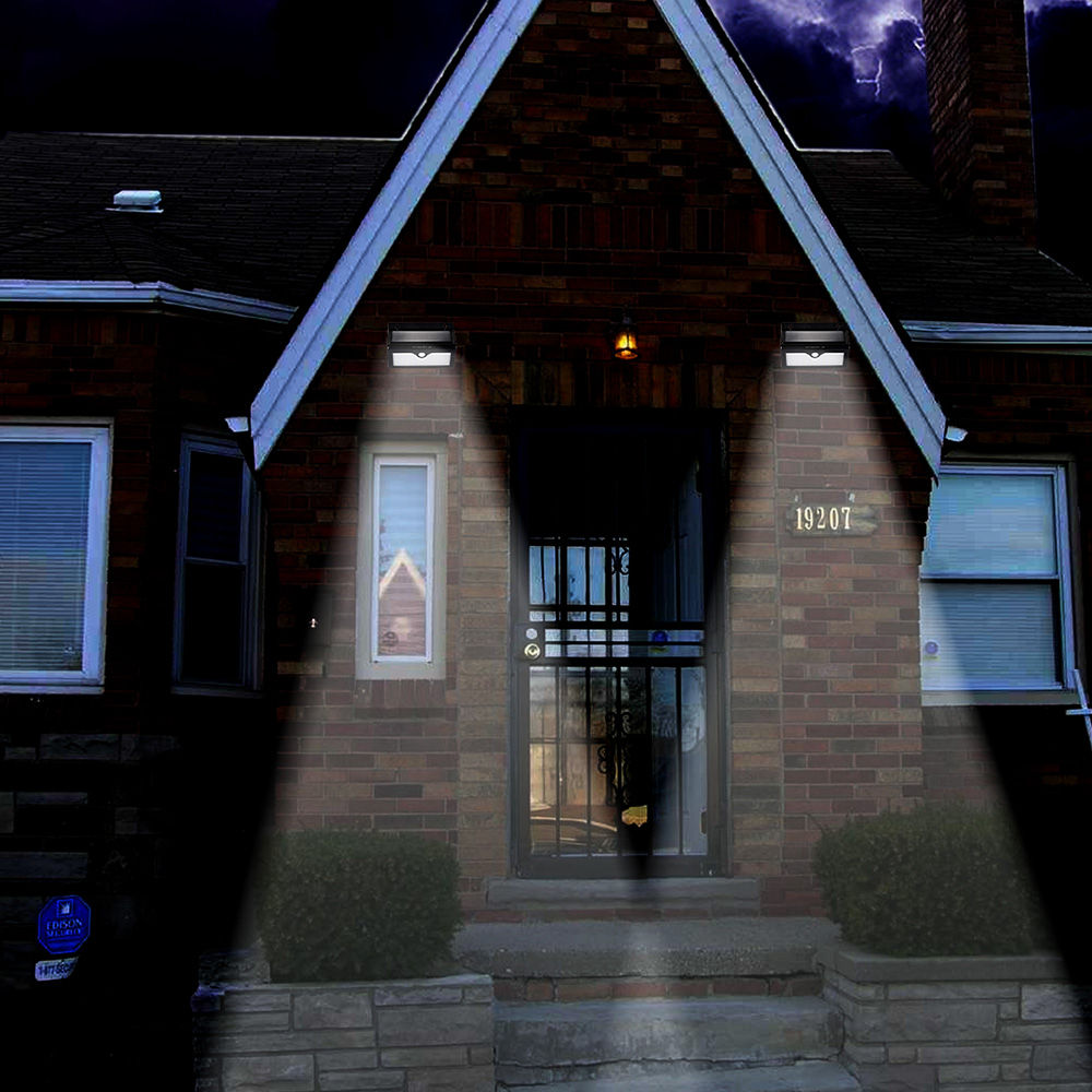 L806B Solar Light IP65 Waterproof Outdoor 46 LED Light Solar Motion Sensor Light -Black