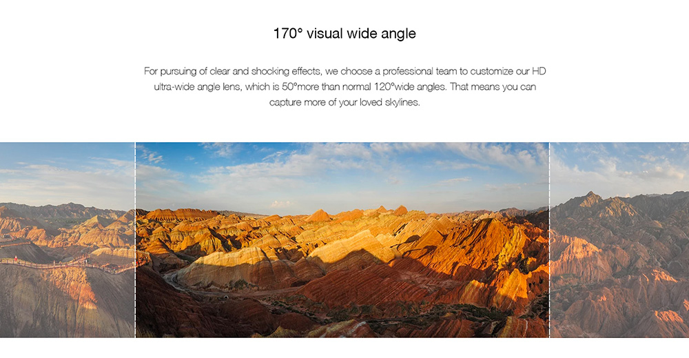 Elephone Explorer Dual NT96660 2.0 Inches Action Camera 4K 24fps Dual Screen Display 170 Degree Ultra Wide Angle Wifi Sports Camera - Iron-gray