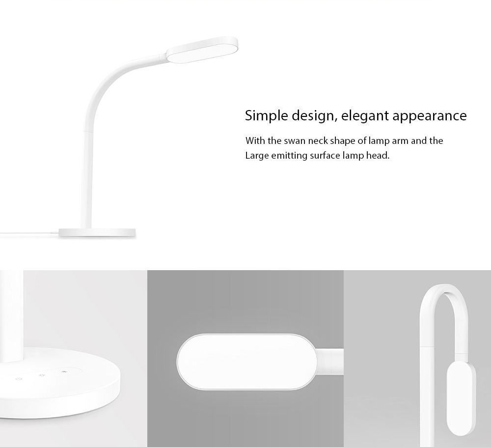 Original Xiaomi Mijia Yeelight LED Desk Lamp Foldable Night Light Adjustable Color Temperature Brightness Table Lamp -White