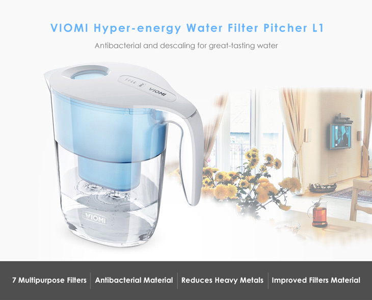 Xiaomi Viomi Hyper-energy Water Filter 3.5L Anti-bacteria Handheld Filtration Dispenser Cup