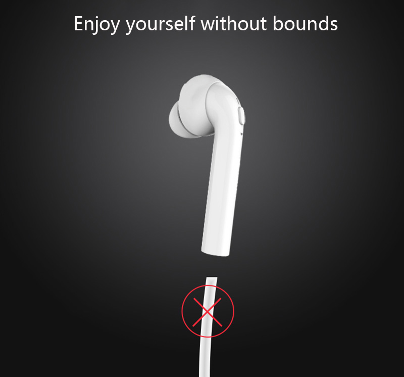 FUN7 Bluetooth Headphone Twins Bluetooth Stereo Earbuds with Charging Box Noise Cancelling - Black