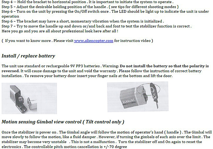 Steady Mobi Handheld Gimbal for Smartphone