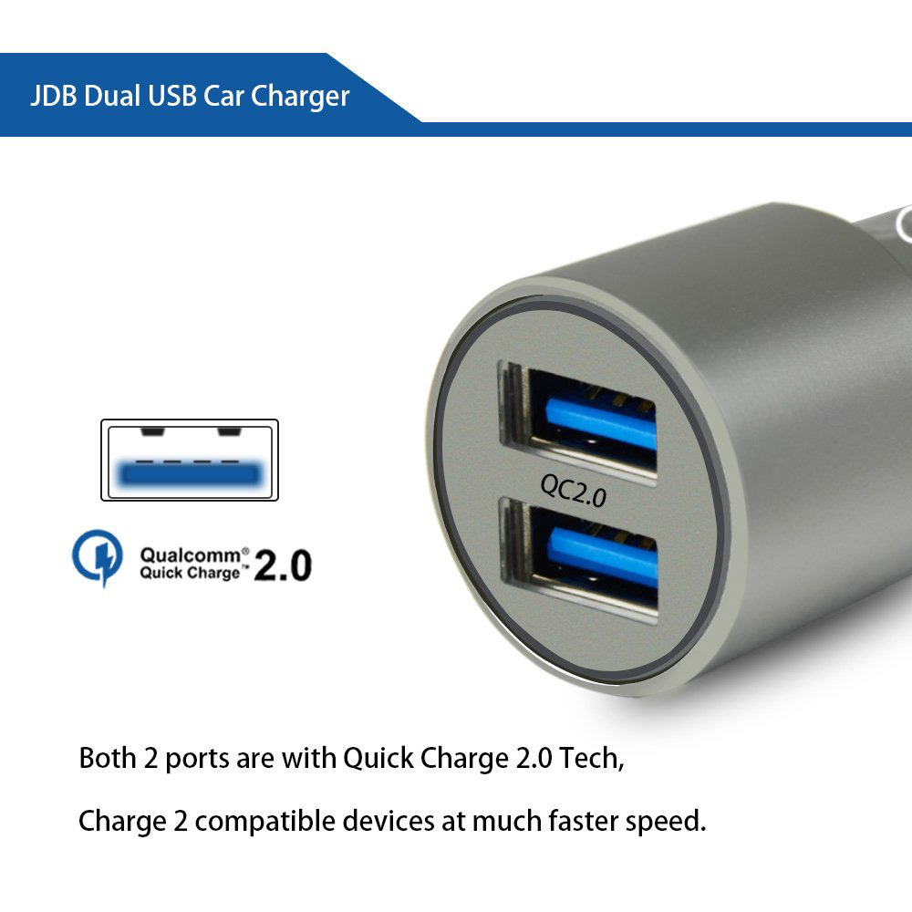 JDB 6600 Car Charger Gold