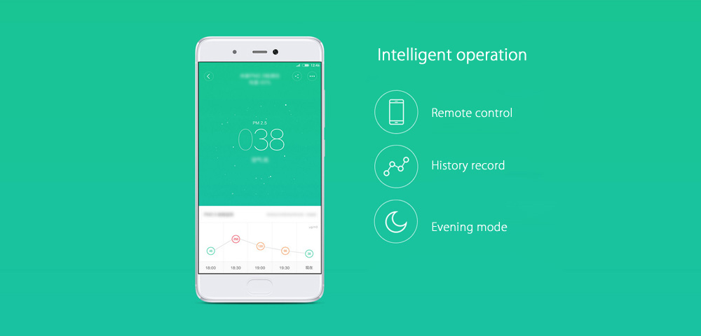 Xiaomi Mijia Smart Air Quality Monitor PM 2.5 Detector OLED Display Portable APP Control Air Quality Tester -Black