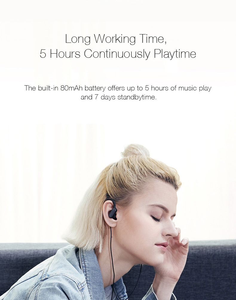 Original Xiaomi Bluetooth Music Sport Earbuds Mini Version - Black