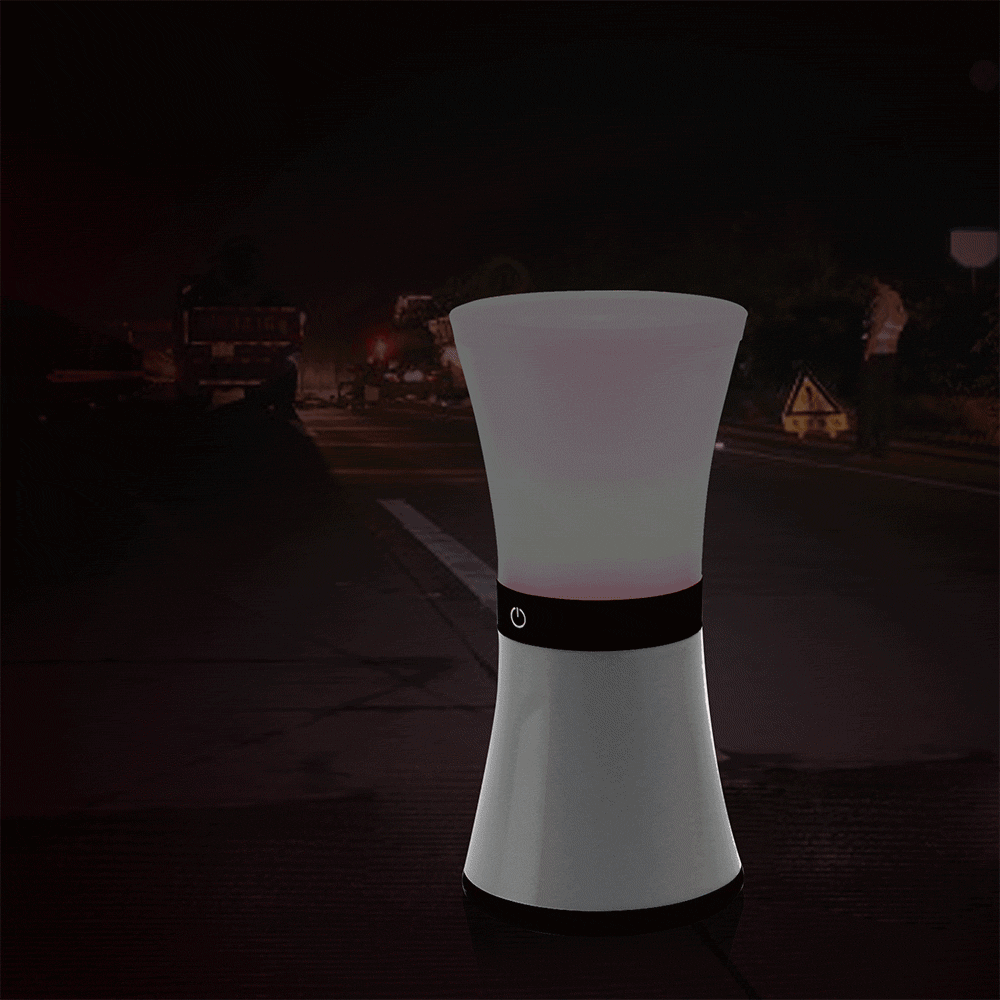 S6 LED Campsite Light Touch Sensor Night Light USB Rechargeable Portable Lamp -White