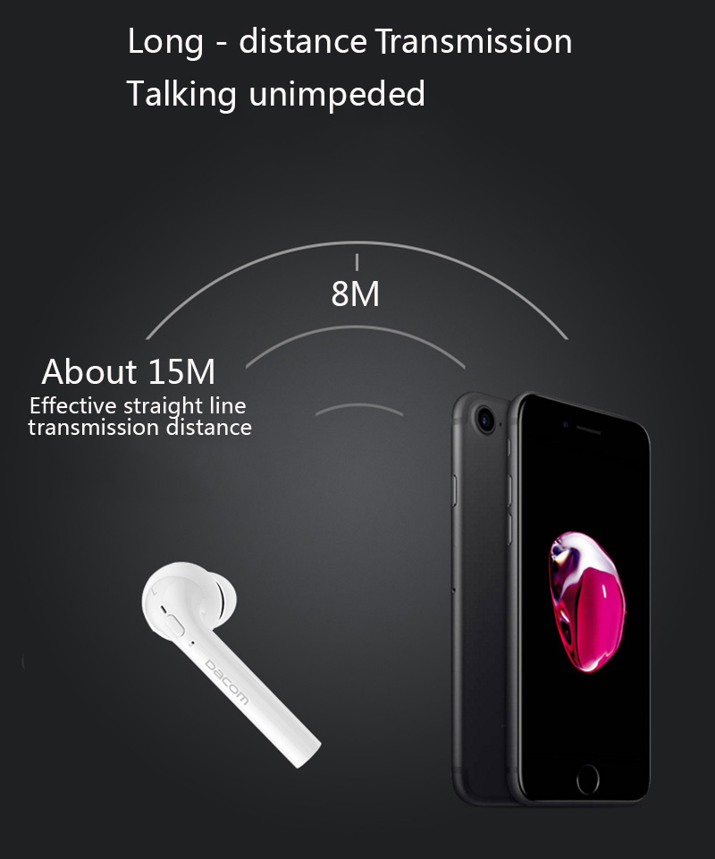 FUN7 Bluetooth Headphone Twins Bluetooth Stereo Earbuds with Charging Box Noise Cancelling - Black