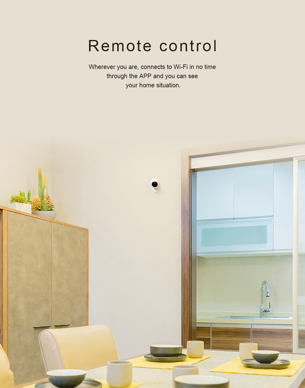 Xiaomi Chuangmi Smart 720P WiFi IP Camera 120 Degree Night Vision Two-way Audio Motion Detection -White