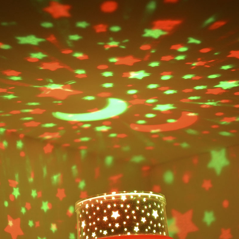 Starry Projection Light USB Chargeable LED Light Night Light -Pink