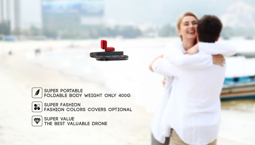 Simtoo MOMENT Hoshi 007Pro Foldable Airselfie Drone GPS WIFI FPV 4K Camera Optical Flow Mode - BNF Version