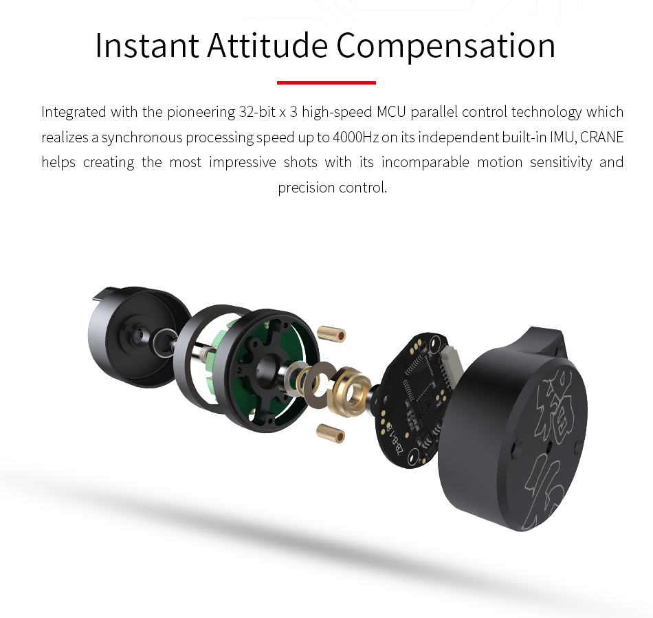 Zhiyun CRANE 3-Axis Handheld Camera Gimbal for Mirrorless DSLR Camera