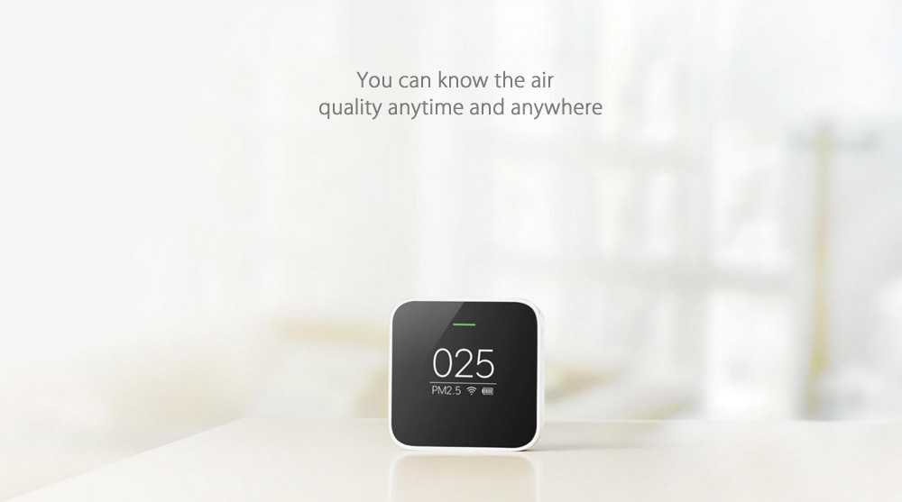 Xiaomi Mijia Smart Air Quality Monitor PM 2.5 Detector OLED Display Portable APP Control Air Quality Tester -Black