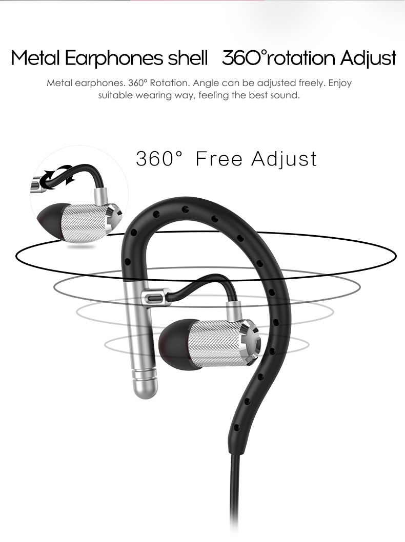 Yuer S503 Wireless Bluetooth Headphones with Mic Noise Reduction Stereo Sound APT-X Earphones - Black