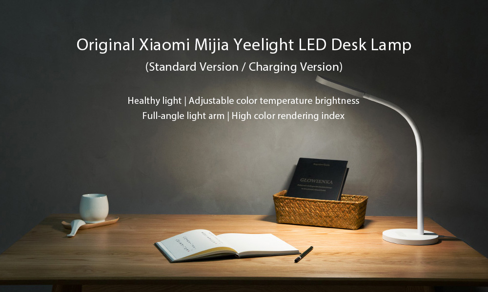 Original Xiaomi Mijia Yeelight LED Desk Lamp Foldable Night Light Adjustable Color Temperature Brightness Table Lamp -White