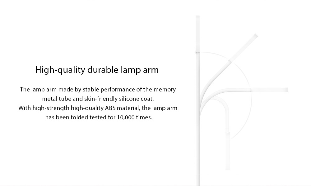 Original Xiaomi Mijia Yeelight LED Desk Lamp Foldable Night Light Adjustable Color Temperature Brightness Table Lamp -White
