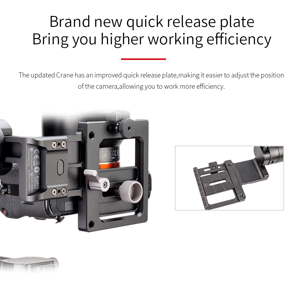 Zhiyun CRANE 3-Axis Handheld Camera Gimbal for Mirrorless DSLR Camera