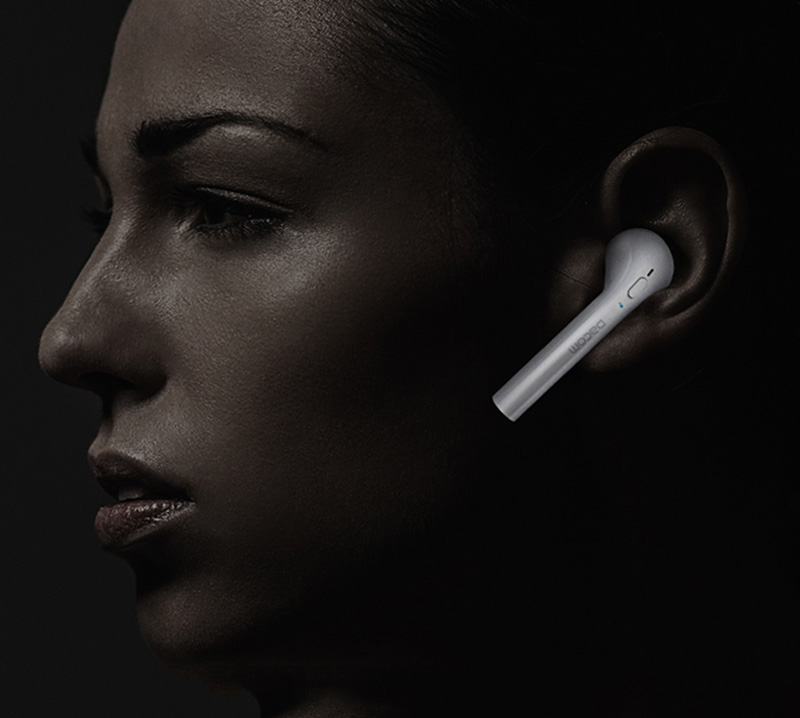 FUN7 Bluetooth Headphone Twins Bluetooth Stereo Earbuds with Charging Box Noise Cancelling - Black