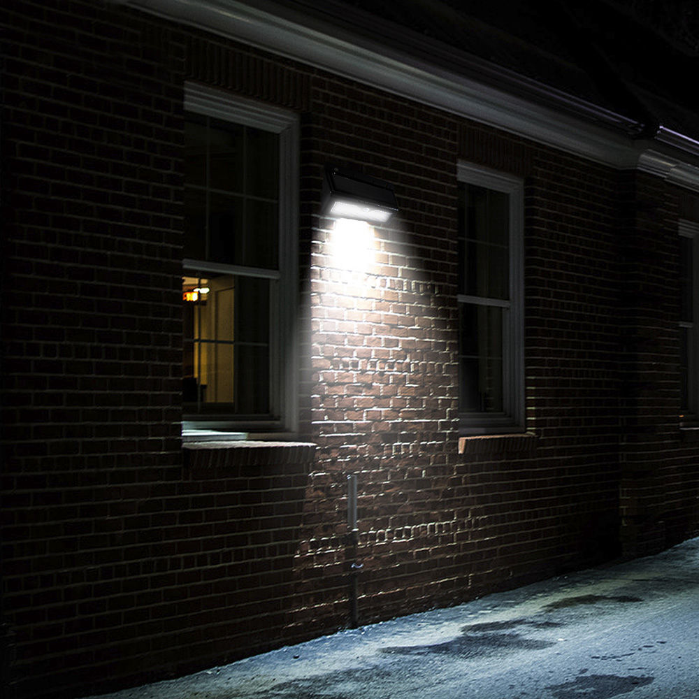 L806B Solar Light IP65 Waterproof Outdoor 46 LED Light Solar Motion Sensor Light -Black