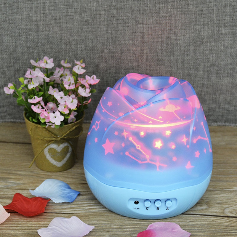 Starry Projection Light USB Chargeable LED Light Night Light -Blue