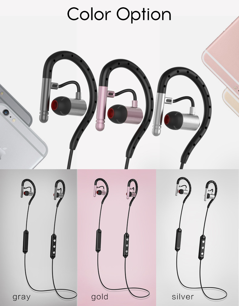 Yuer S503 Wireless Bluetooth Headphones with Mic Noise Reduction Stereo Sound APT-X Earphones - Black