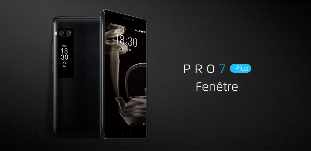 Meizu Pro 7 Plus 5.7 Inch Smartphone 2K Super AMOLED Screen 6GB 64GB Helio X30 Deca Core Dual 12.0MP Rear Camera Android 7.0 Hi-Fi Fast Charge mCharge 4.0 - Silver