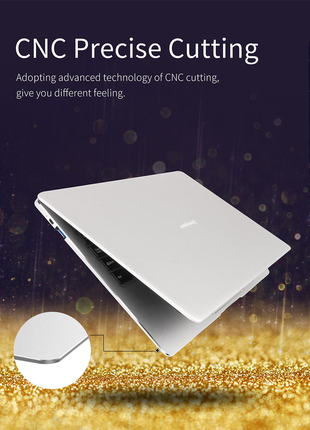 Jumper EZbook 3L Pro 14" Business Laptop Windows 10 Intel Apollo Lake N3450 6GB RAM 64GB SSD Dual Band Wifi USB 3.0 1080P - Silver