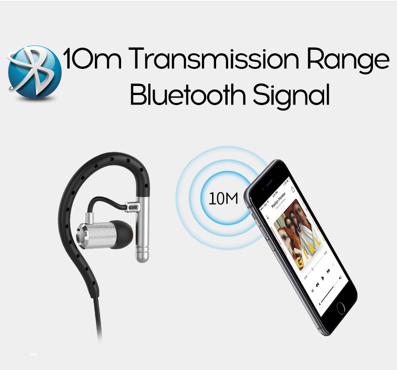 Yuer S503 Wireless Bluetooth Headphones with Mic Noise Reduction Stereo Sound APT-X Earphones - Black