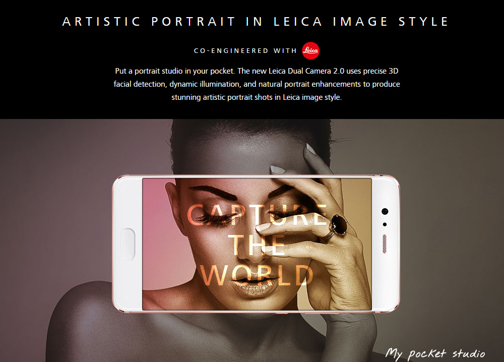 Huawei P10 5.1 Inch Smartphone FHD Screen 4GB 64GB Kirin 960 Octa Core 20.0MP Cam Android 7.0 Touch ID NFC Dual Rear Camera Super Charge - Black