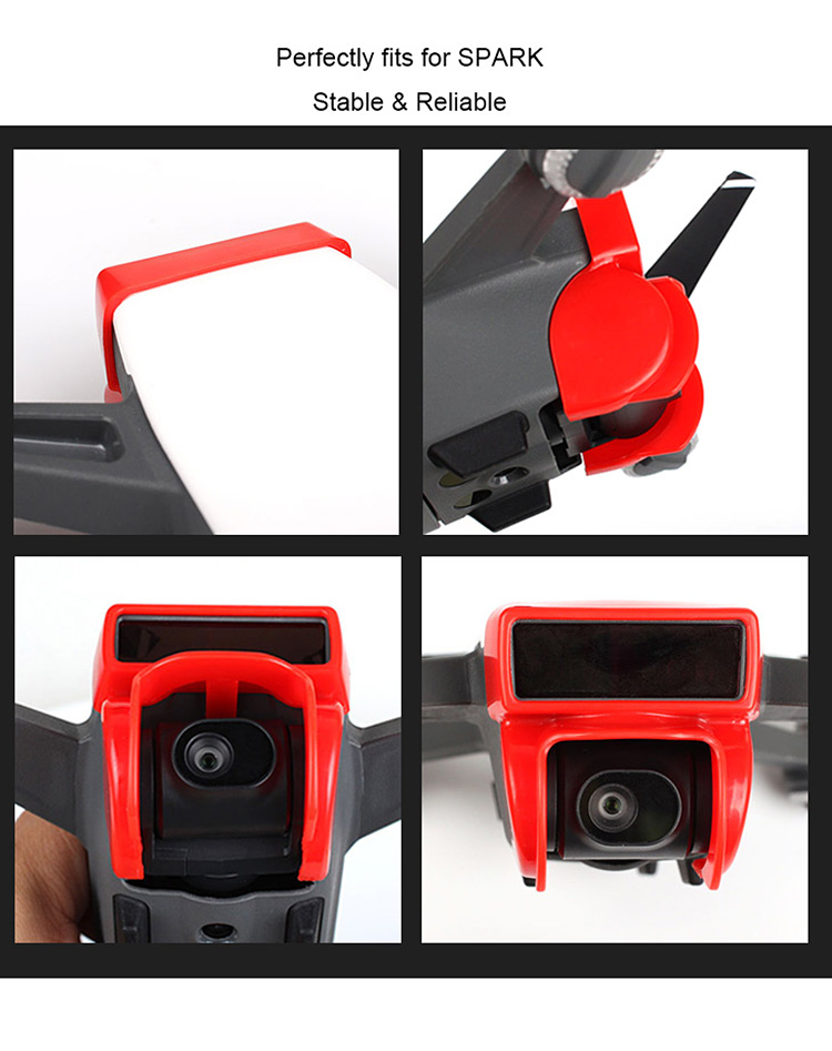 Sunnylife Camera Lens Shade Cover for DJI Spark Black