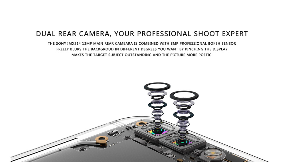 MEIIGOO M1 5.5 Inch 4G LTE Smartphone 13.0MP+8.0MP Dual Rear Cam FHD Screen 6GB RAM 64GB ROM Helio P20 MTK6757 Android 7.0 OTG Type-C 4000mAh - Gold