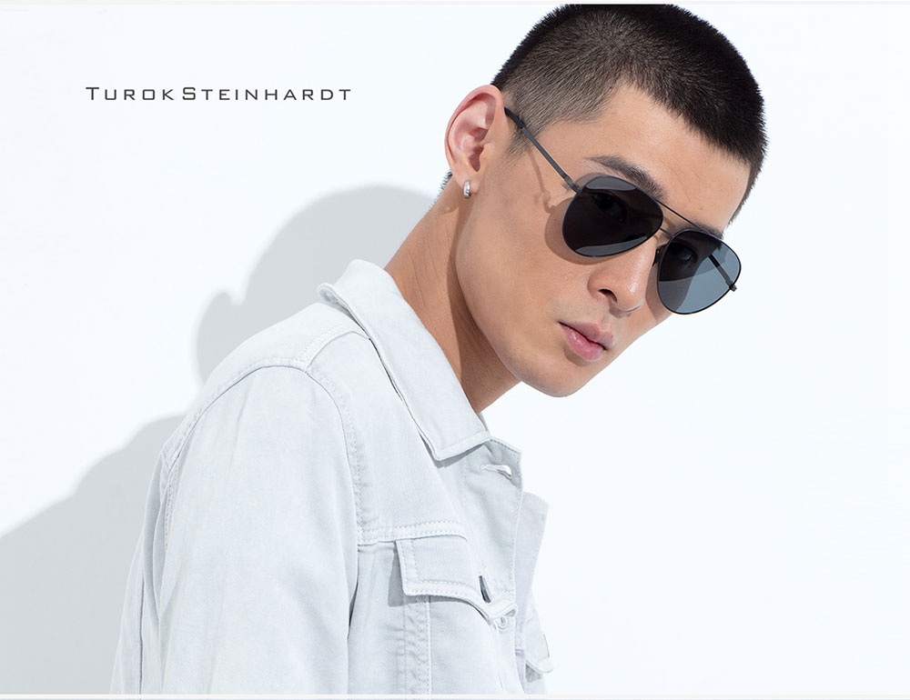 Xiaomi Mjijia TS Unisex Polarized Sunglasses Classic Aviator Sunglasses for Men Women UV 400 - Black