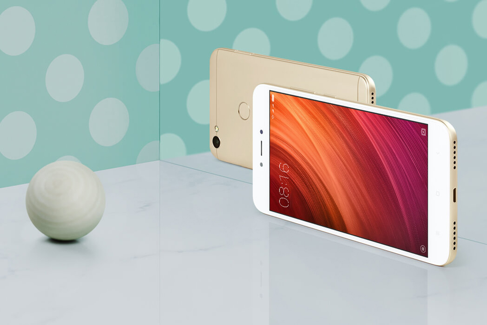 Xiaomi Redmi Note 5A 5.5 Inch  4G LTE Smartphone HD Screen 4GB 64GB 16MP+13MP Cam Snapdragon 435 Octa Core Android 7.1 IR Remote Control VoLTE Touch ID - Gold