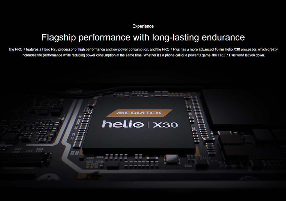 Meizu Pro 7 Plus 5.7 Inch Smartphone 2K Super AMOLED Screen 6GB 64GB Helio X30 Deca Core Dual 12.0MP Rear Camera Android 7.0 Hi-Fi Fast Charge mCharge 4.0 - Black