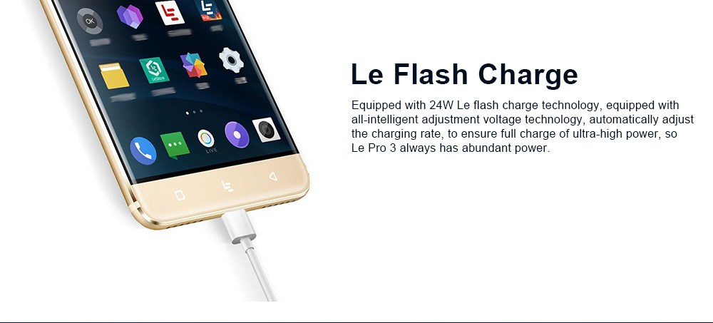 [HK Stock]LeTV LeEco Le Pro 3 AI Edition X651 13.0MP+13.0MP Dual Rear Camera 5.5 Inch 4G LTE Smartphone MT6797D Deca Core 4GB 32GB Android 6.0 Fast Charge 4000mAh - Black