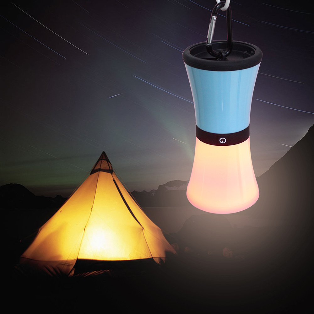 S6 LED Campsite Light Touch Sensor Night Light USB Rechargeable Portable Lamp -White