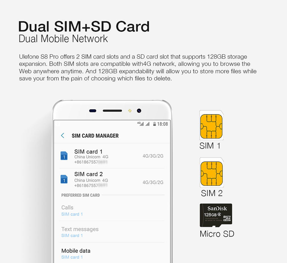 [HK Stock]Ulefone S8 Pro 5.3 Inch HD 2.5D Screen Smartphone 2GB RAM 16GB ROM MT6737 Quad Core 13.0MP  Cam Android 7.0 Touch ID 3000mAh TPU Bumper Case - Gold