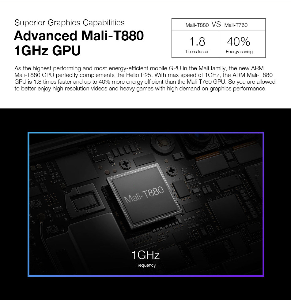 [HK Stock][Global Version]Ulefone T1 5.5 Inch 4G LTE Smartphone Helio P25 Octa Core 2.6Ghz  6GB 64GB 16.0MP Dual Rear Cam Android 7.0 Type-C NXP HiFi Audio - Black