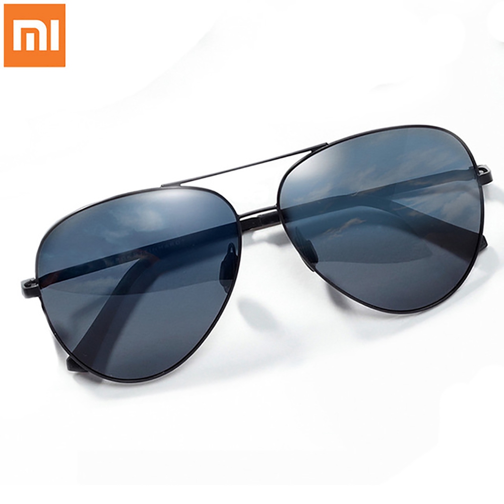 Xiaomi Mjijia TS Unisex Polarized Sunglasses Classic Aviator Sunglasses for Men Women UV 400 - Black