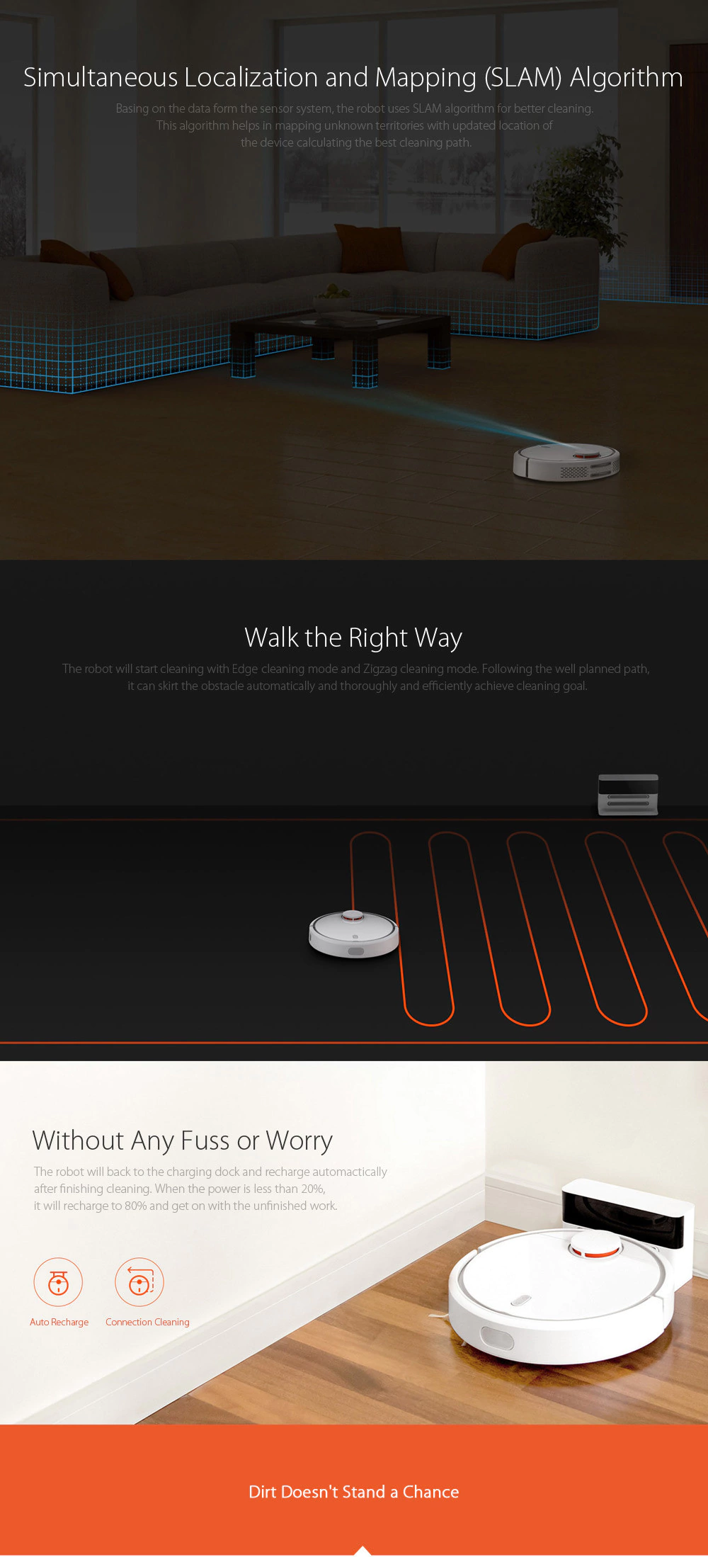 [Package B]Xiaomi Mi Robot Vacuum Cleaner Robot + 2 x Side Brushes + 2 x Cleaner Filter + 1 x Rolling Brush + 1 x Virtual Wall