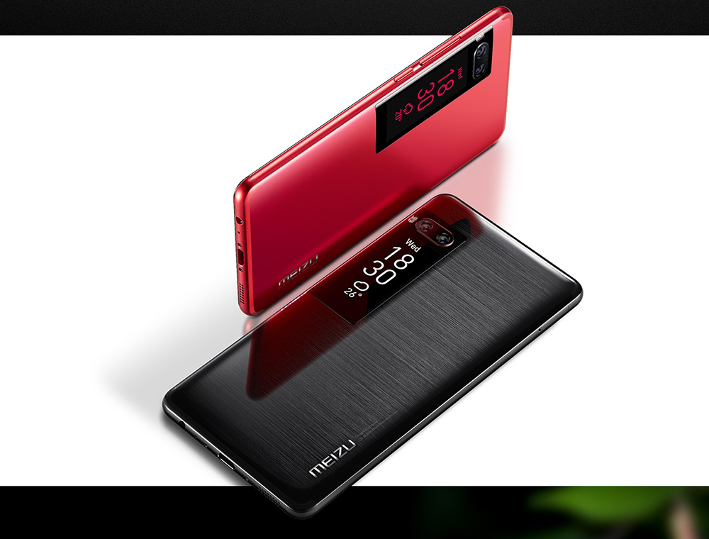 Meizu Pro 7 5.2 Inch Smartphone Super AMOLED Screen 4GB 64GB Helio P25 Dual 12.0MP Rear Camera Android 7.0 Hi-Fi Fast Charge mCharge 3.0 - Red