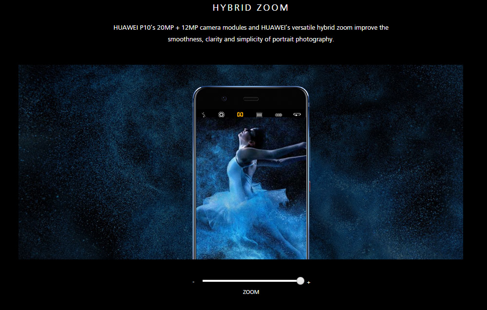 Huawei P10 5.1 Inch Smartphone FHD Screen 4GB 64GB Kirin 960 Octa Core 20.0MP Cam Android 7.0 Touch ID NFC Dual Rear Camera Super Charge - Blue