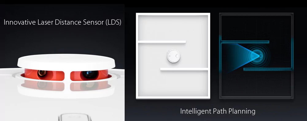 [Spain Stock]Xiaomi Mi Robot Vacuum Cleaner Robot With Laser Guidance System Powerful Suction LDS Path Planning 5200mAh Battery